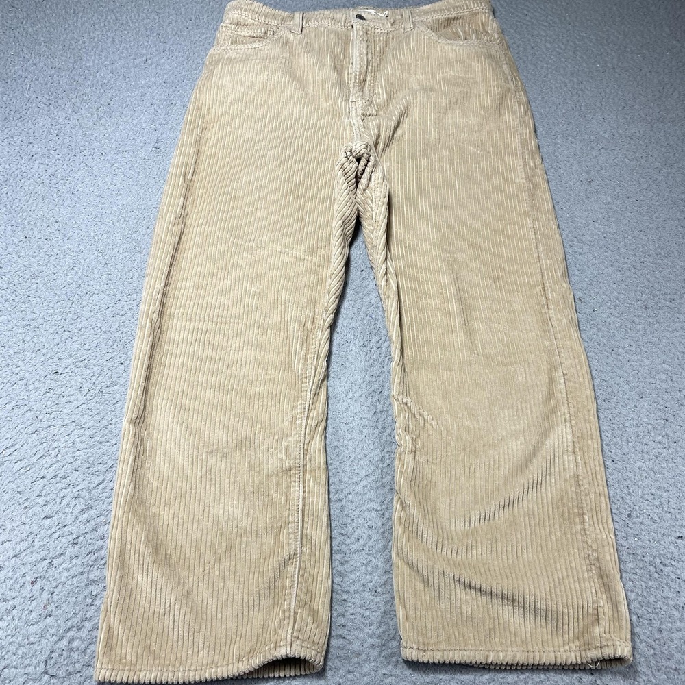 Levis Pants Womens‎ 32 Beige Ribcage Straight Ankle Corduroy High Rise Casual